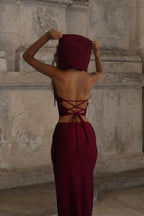STELLA WINE SKIRT