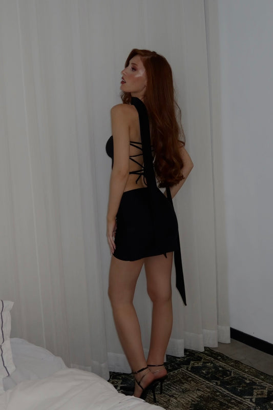 SOFIA BLACK MINI SKIRT