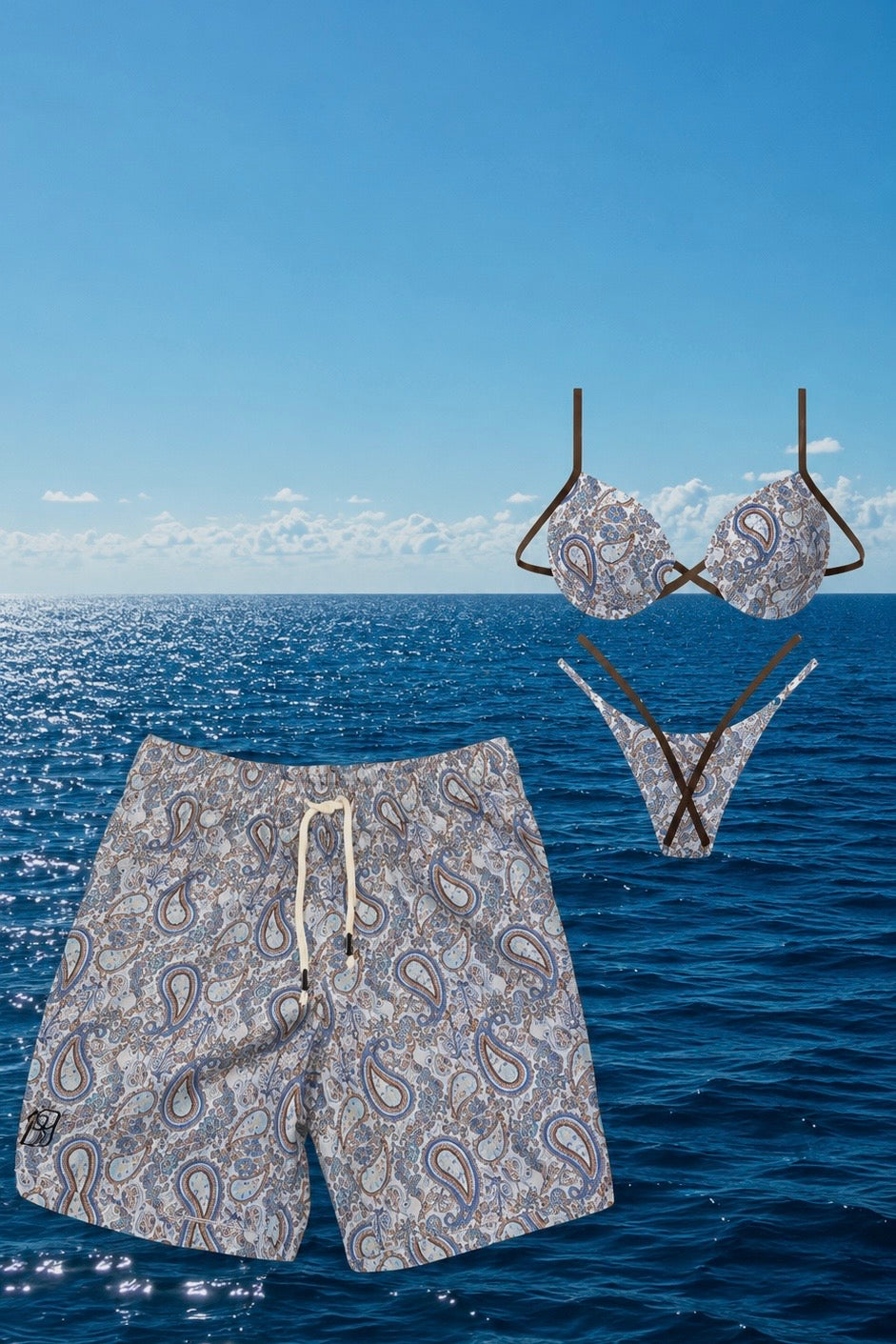 EMBER BLUE PAISLEY BOTTOM