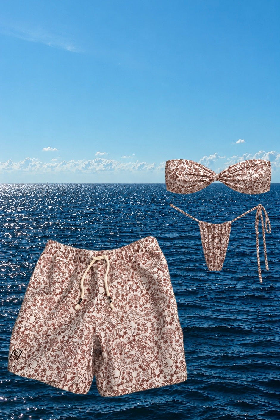 REY RED DRAGON SWIM SHORT